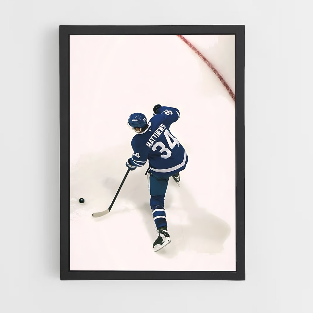 Poster Auston matthews – affiche Hockey sur glace (vue 2)